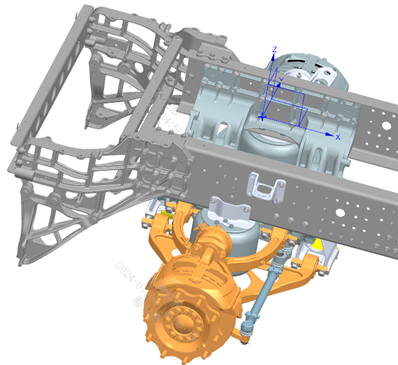 Front air spring sub-assembly diagram