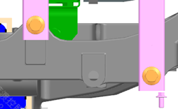Battery shim plate installation detail