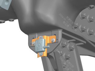 Final installation position on frame