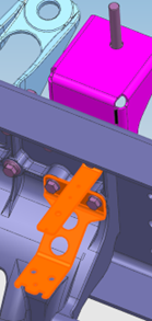 Mounting bracket installation position diagram