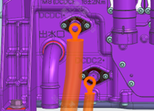 Cable pipe clamp fixing detail