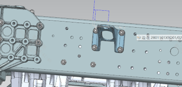 Front shock absorber upper bracket installation position