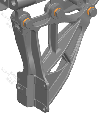 Heavy-duty spring washer installation detail