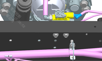 Brake line harness assembly placement position(Fig. 1)