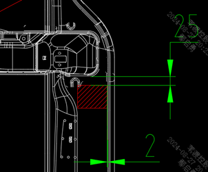 Vehicle nameplate placement position
