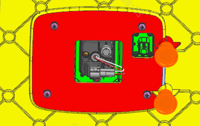 Skirt panel and radar/Bracket sub-assembly detail