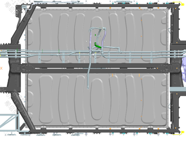 Walkway plate bracket installation position diagram