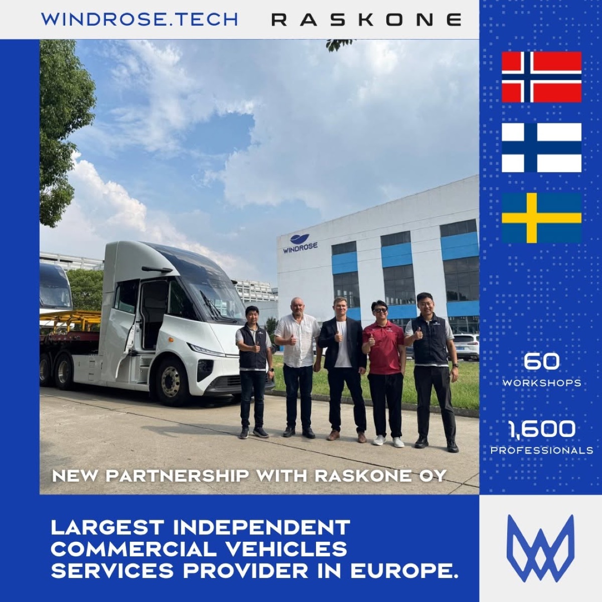 Windrose — Relais Group (Raskone) — Nordic Service Network Now Active