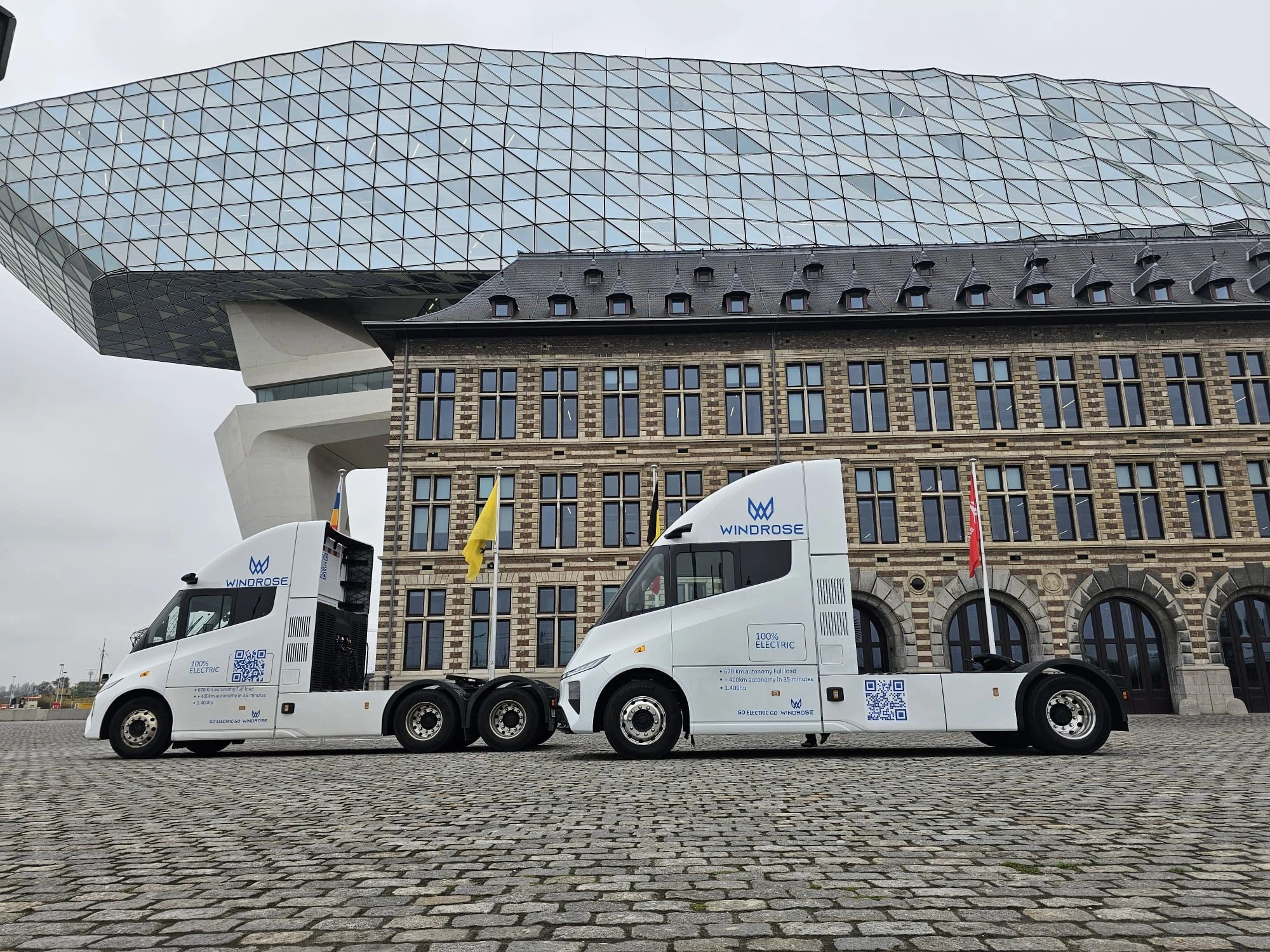 Windrose Technology takes first steps toward producing and delivering next-generation long-range heavy-duty electric trucks in Europe